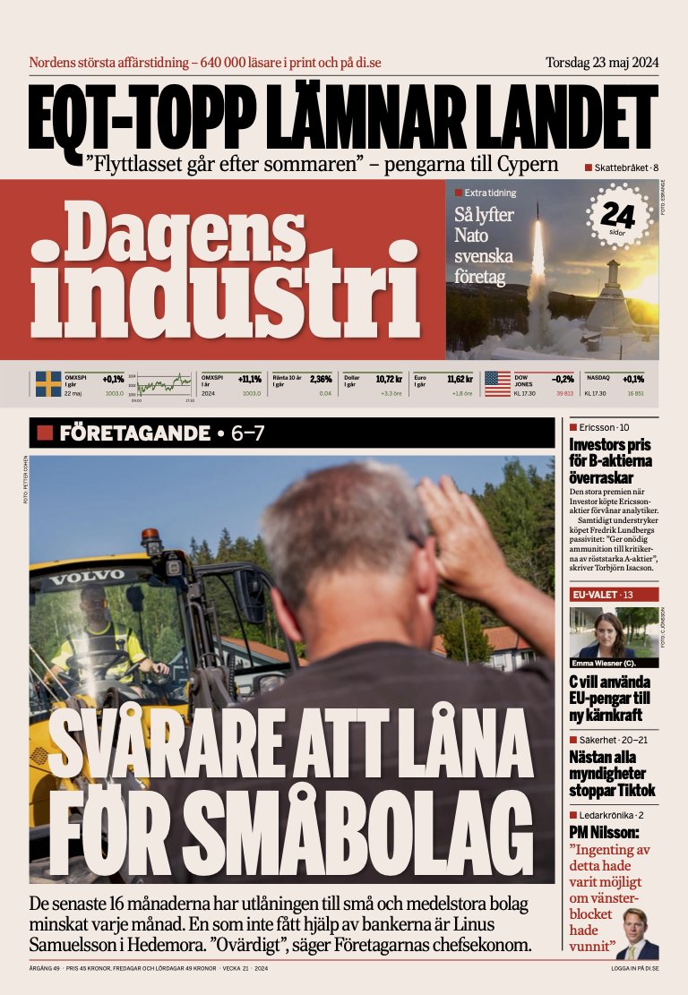 Ute nu! Nya utgåvan av Di finns på di.se/e-tidningen, och i våra appar för mobil och läsplatta.
