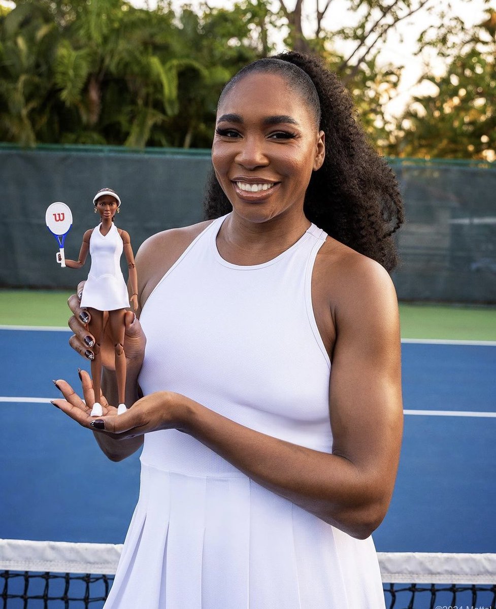 American Icon ✨ Venus Williams has been honored with her own custom Barbie doll! 📷: @Venuseswilliams & @Mattel