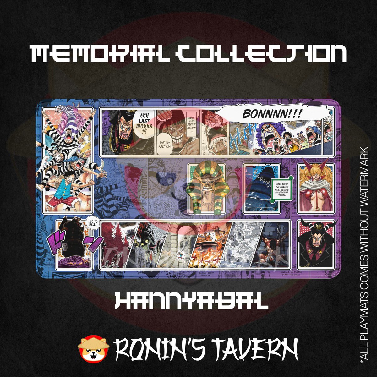 New playmat design up ! 
Hannyabal from Impel Down! 
Likes and Retweets appreciated a lot :)
#ONEPIECE #OPTCG