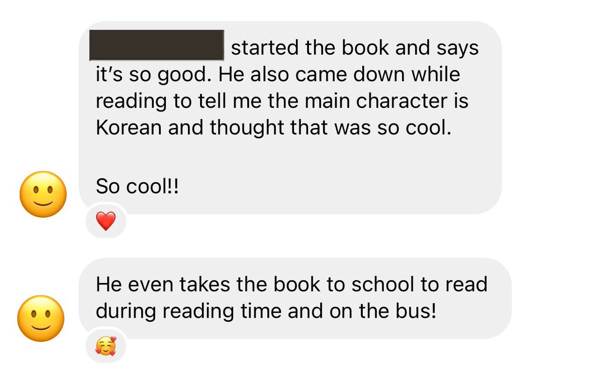 The most heartwarming message from a friend who gave my middle-grade debut, The Last Rhee Witch, to her son who is Korean American 🥹🥹🥹 

This is the best feeling ever ❤️❤️❤️ especially during Asian American and Pacific Islander Heritage Month!! 🥳

#TheLastRheeWitch #mg