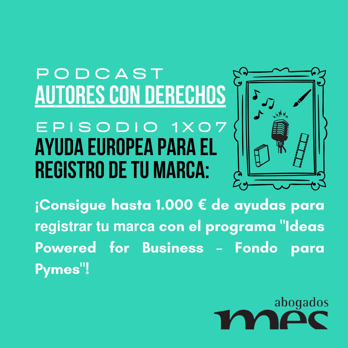 📢Escucha el episodio 1X07 de "𝗔𝘂𝘁𝗼𝗿𝗲𝘀 𝗰𝗼𝗻 𝗱𝗲𝗿𝗲𝗰𝗵𝗼𝘀" para saber cómo puedes obtener la 𝗔𝘆𝘂𝗱𝗮 𝗲𝘂𝗿𝗼𝗽𝗲𝗮 para el 𝗥𝗲𝗴𝗶𝘀𝘁𝗿𝗼 𝗱𝗲 𝘁𝘂 𝗺𝗮𝗿𝗰𝗮. ⁣

🔗𝗦𝗽𝗼𝘁𝗶𝗳𝘆: shorturl.at/D92ZA
🔗𝗶𝗩𝗼𝗼𝘅: lnkd.in/drAeXrfU