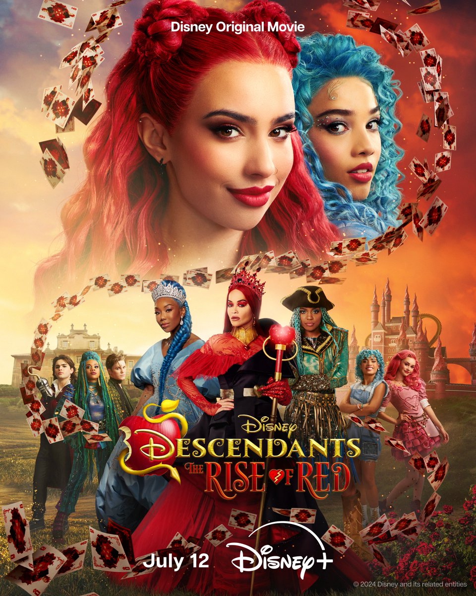 Descendants: L’ascesa di Red, nuovo poster #DisneyDescendants #Descendants #DescendantsRiseofRed #DisneyPlus #MaliaBaker