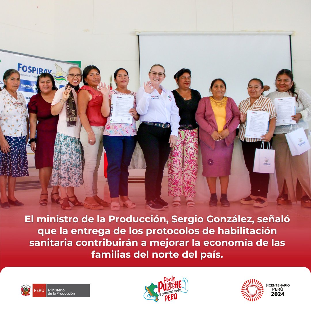 ✅ #ProduceEnAcción | Más de 10 700 familias de la región Piura son beneficiadas con la entrega de títulos de habilitación sanitaria para embarcaciones artesanales.

⏺️ Mujeres armadoras participaron del proceso de sensibilización, capacitación y equipamiento para sus