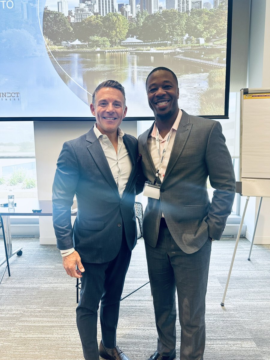 Our EVP @MekkaDonMusic with the CEO of @GallagherGlobal US , Mike Pesch 🤝