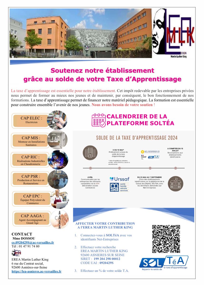 EREA Martin Luther King, Académie de Versailles tweet media