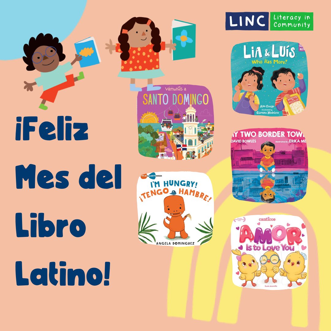 📚Celebrating Latino Books Month w/ some of our fave books! 📖VÁMONOS a Santo Domingo by @pattyrodriguez & @Ariana_Stein 📖Lia & Luis: Who Has More? by @anacrespobooks 📖My Two Border Towns by @DavidOBowles 📖Amore is to Love You by @sujaramillo 📖¡Tengo hambre! by @andominguez