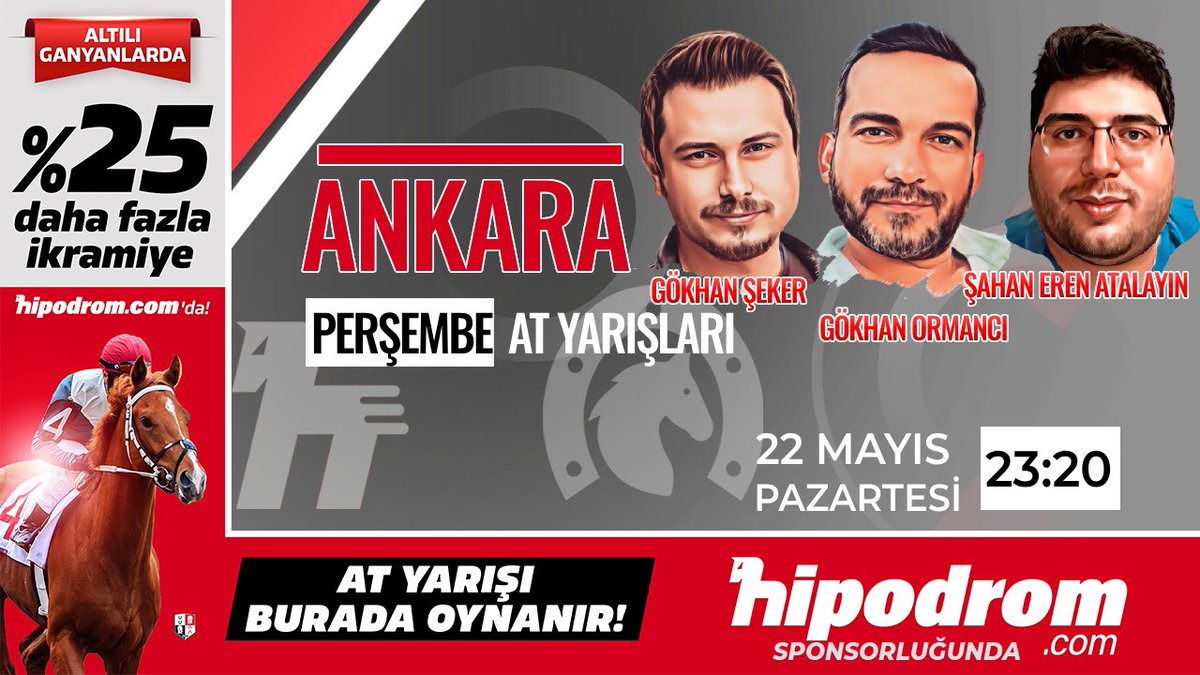 PadokTV ve TAY TV ortak yayınında, hipodrom.com sponsorluğundaki akışımız; ⏰ 22:00 🎥 ANTALYA 🎙️ @sapo_bey 🎙️ @rza62_ 🎙️ @Ozgurbesir1 ⏰ 23:20 🎥 İSTANBUL 🎙️ @GokhanSeker35 🎙️ @01goko 🎙️ #ŞahanErenAtalayın Tüm dostlarımızı PadokTV ve TAY TV ekranlarına