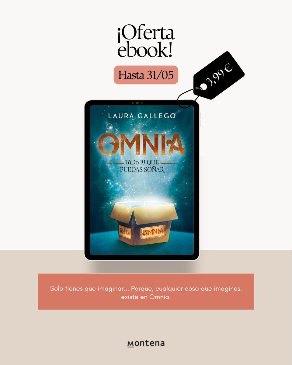 ¡OFERTA EBOOK! Consigue «Omnia» de @_LauraGallego en ebook por 💥 3,99€ 💥 (@somosinfinitos) Aquí 📲 bit.ly/3weXPSA 31/05🔚 #OfertasEbooksPenguin