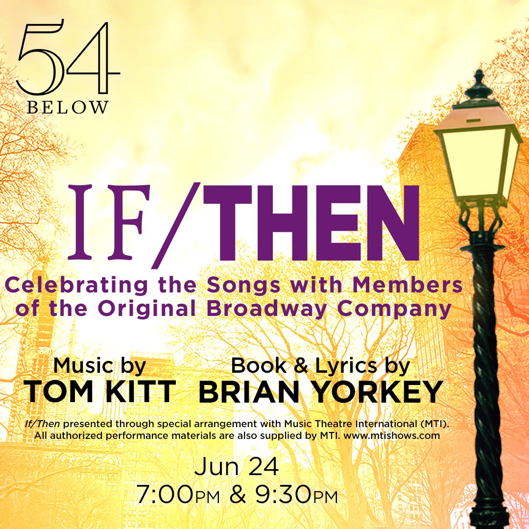 We're 'Always Starting Over' as we celebrate 10 years of If/Then! Join original Bway cast, including Anthony Rapp (@albinokid), @JennColella, & Miguel Cervantes (@MiggstaC09), as they share memories/songs from @TomKitt3 & Brian Yorkey's fantastic show. 54below.org/IfThen