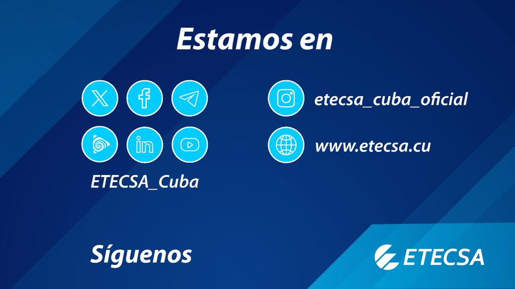 🔊 ¿Ya nos sigues en Instagram 🤳? 📍 Síguenos en las redes sociales, conoce nuestras ofertas, descubre qué hacemos, quiénes somos y contacta con nosotros siempre que lo necesites 📲☎️🛜. #EtecsaTeAcompaña