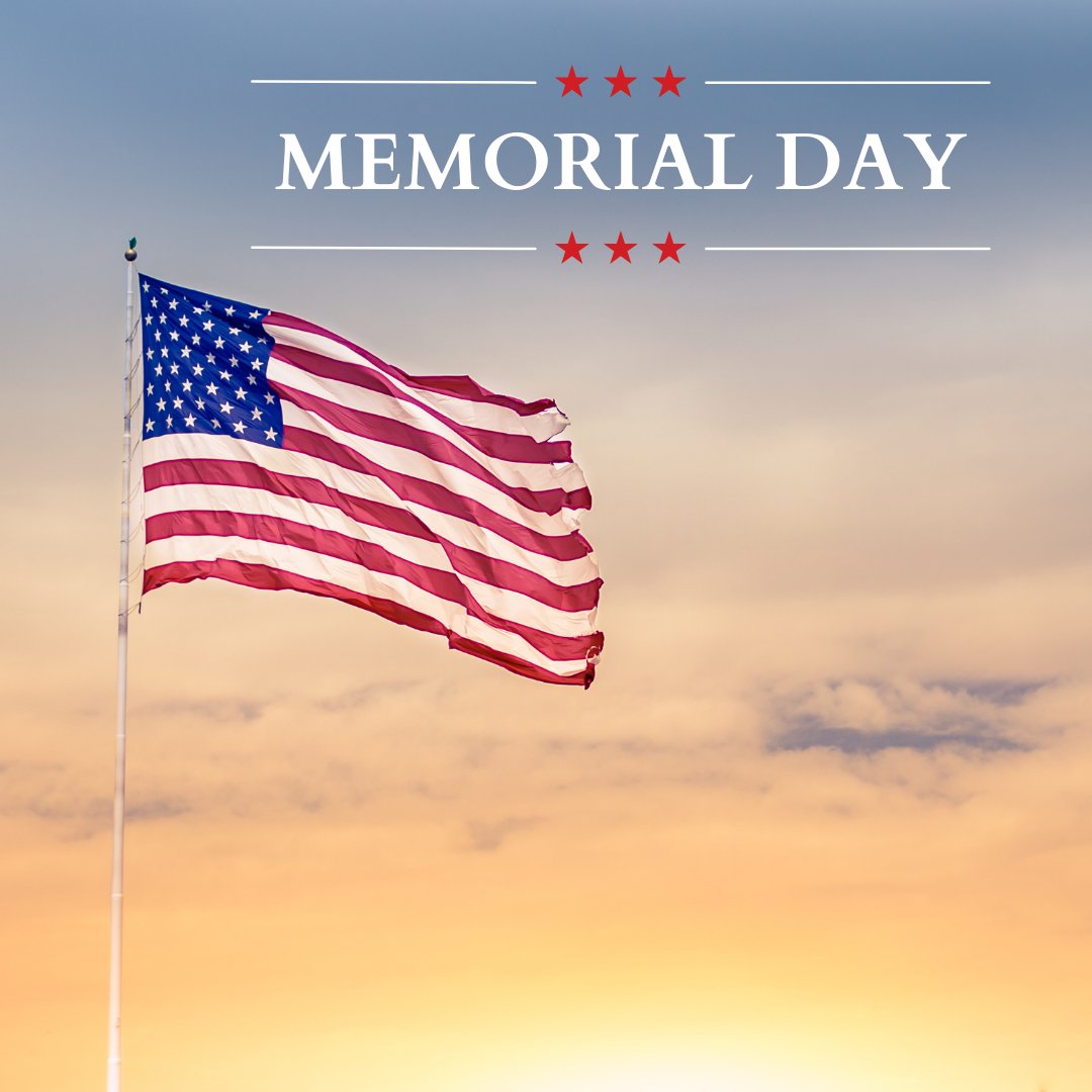 Today is a day to honor our fallen service members for their ultimate sacrifice. We remember their courage, bravery and selflessness. #MemorialDay