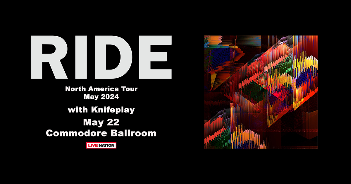 TONIGHT: English rock band @rideox4 is ready to perform their seventh album, Interplay on our stage! Set times: Doors - 7:00pm Knifeplay - 8:30pm Ride - 9:30pm *all times are subject to change *must be 19+ with valid ID to attend Have fun!