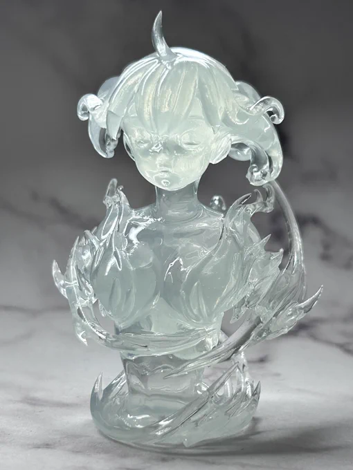 「エレメントガールズ」第4弾風少女。逆光。#エレメントガールズ#UVレジン 
