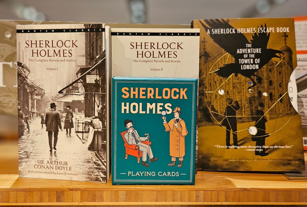 Since it's #SirArthurConanDoyle's birthday, here are some #Sherlock-tastic books and games to add to the library in your mind palace. #SherlockHolmesDay #WhatsGoodWednesday