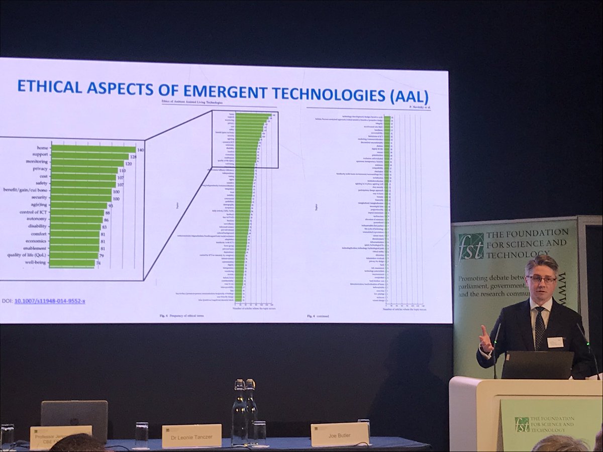 FoundSciTech's tweet photo. Dr Peter Novitzky explores the ethical aspects of emergent technologies. He says that we need more socio technological experts to work with industry leads, developers and policy makers. #FSTEdgeTech https://t.co/HvF8ksoGEF