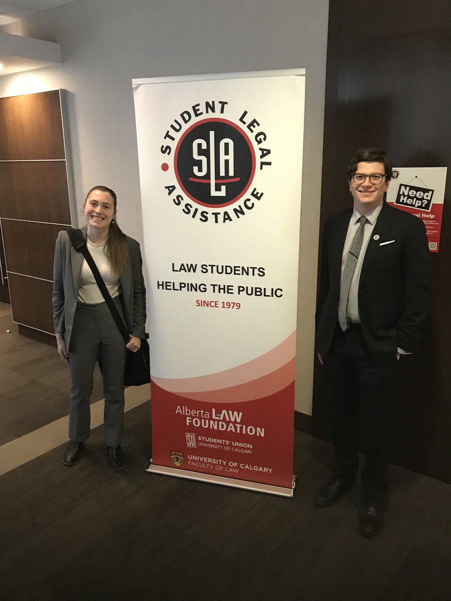 SLA_YYC's tweet photo. Did you know you can meet with SLA students every week at the courthouse?

Our courthouse intake booth is located across from 308, and is easy to spot with our banner! We can conduct intakes everyday from 9-noon 🙂 https://t.co/iFWBC96mst