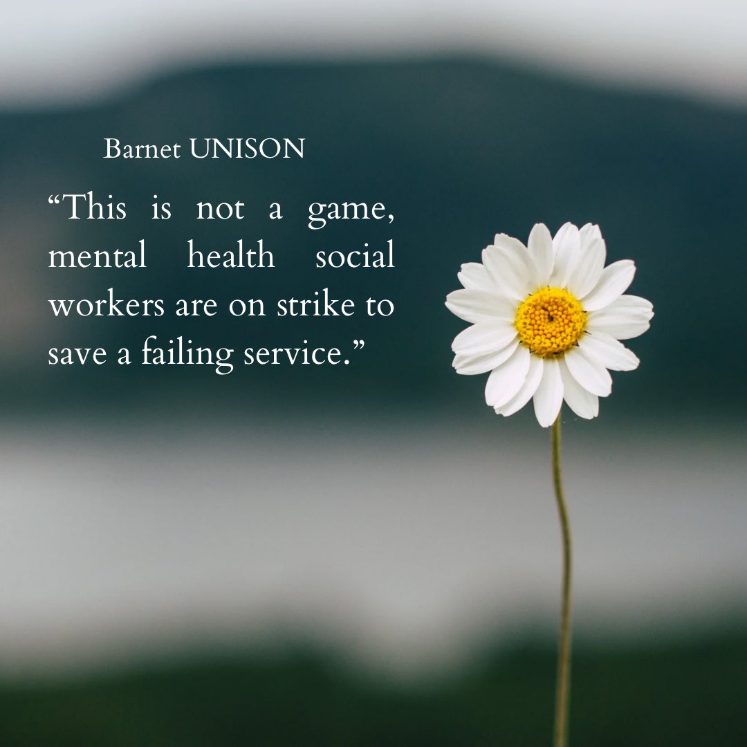 Support #BarnetUNISON mental health social workers✊