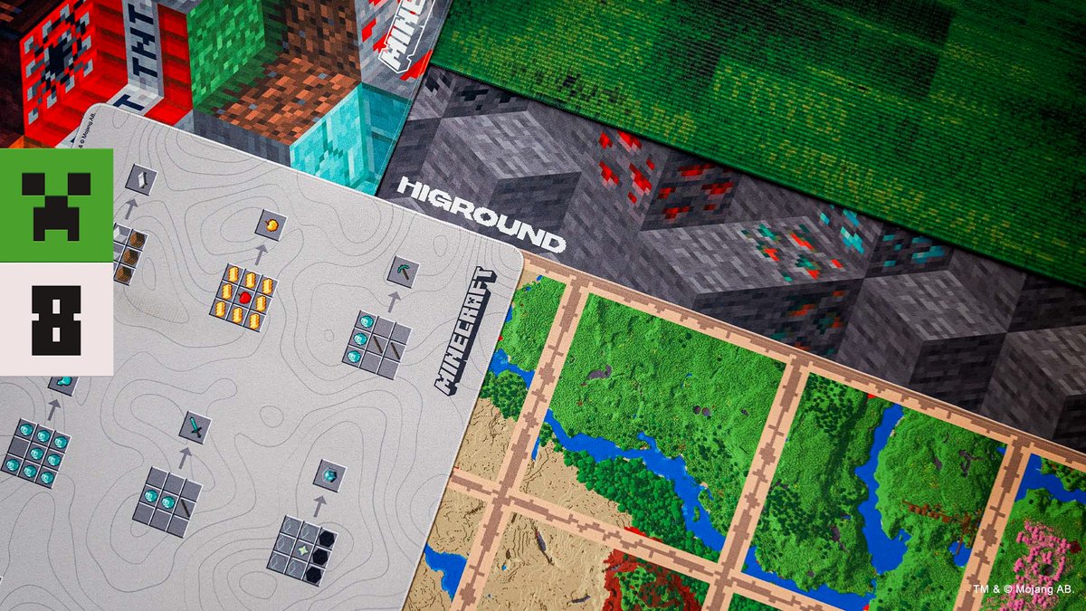 Minecraft's tweet photo. Discover what your gaming setup’s been missing all these years! #Minecraft15
 
Calling all crafters, builders and diamond diggers out there! This @higround x Minecraft collection is for you! 
  
⛏Limited Drop 5/29 12PM PT: https://t.co/vRyijbxApK https://t.co/I0jBFQ8q0L