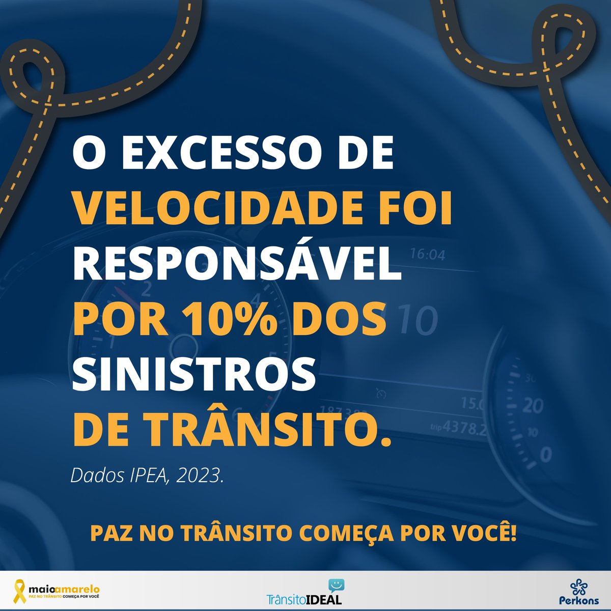 Reduza a velocidade, respeite os limites e esteja sempre atento. A paz no trânsito começa por você! 🛑💛
Vamos juntos fazer a diferença! Compartilhe essa mensagem e seja parte desse movimento.
#MaioAmarelo#PazNoTrânsito SegurançaNoTrânsito #JuntosPelaVida #Perkons