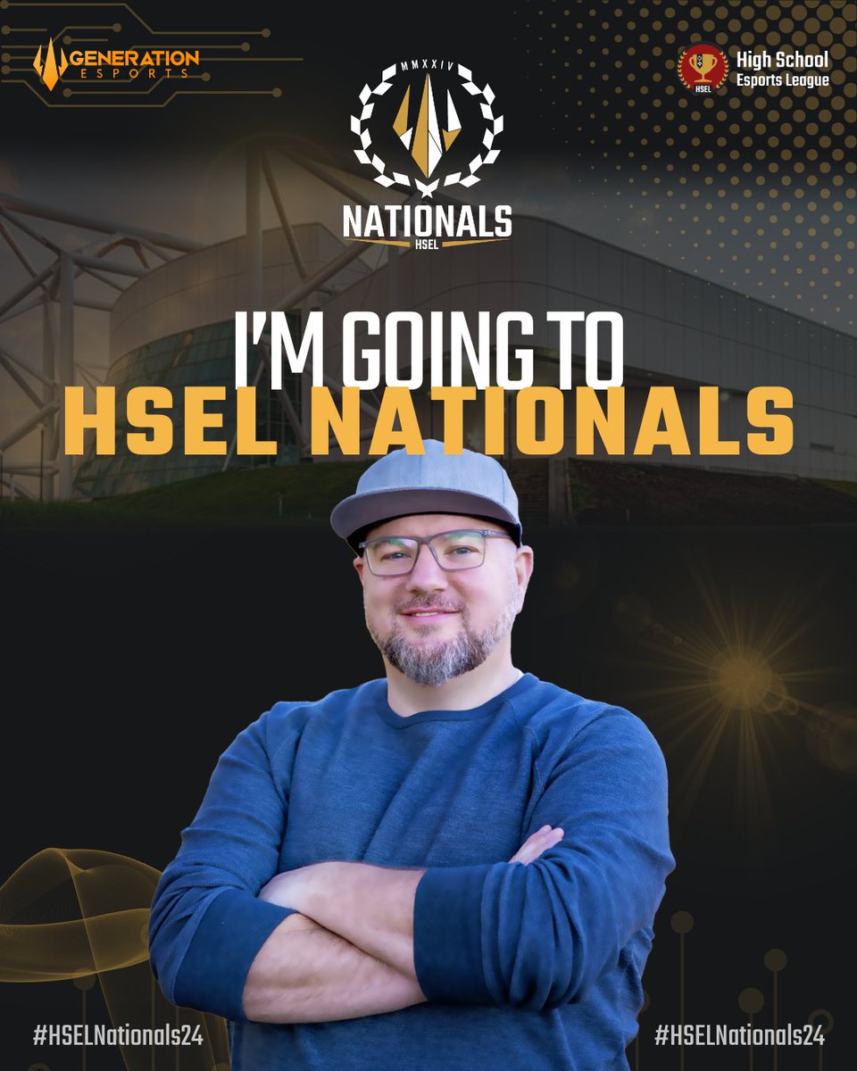 I am headed to #HSELNationals24 presented by @oakley this June 7-9 in Kansas City being held at @MidwestFestGG! @JoinGenEsports @HSELesports @leveluparenagg