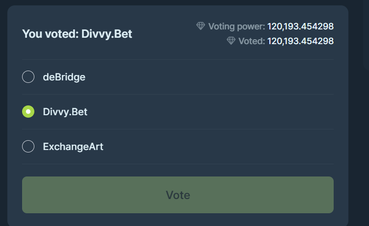 Good luck today <a href="/DivvyBet/">Divvy.Bet</a>!!