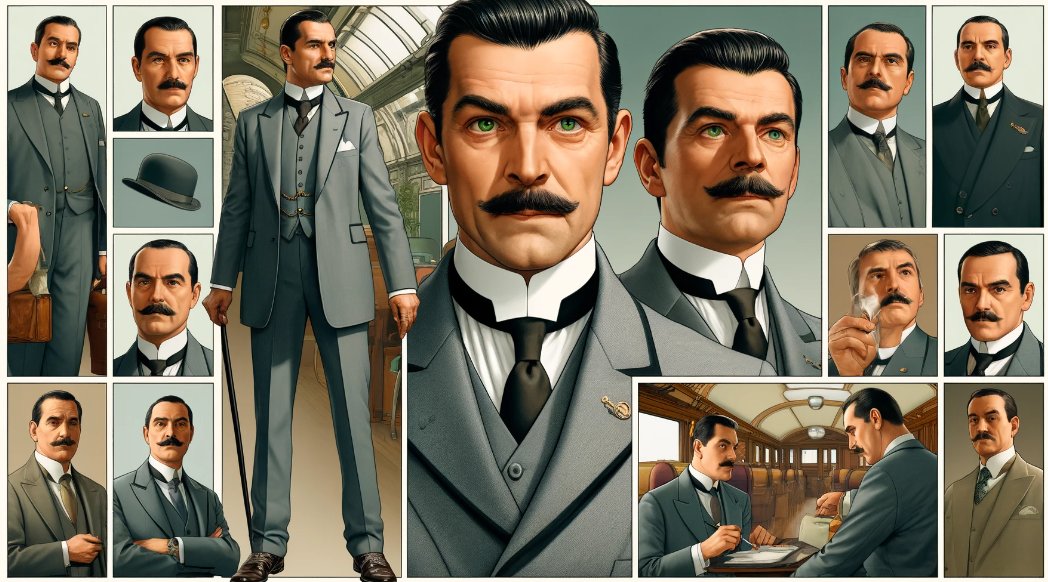 Have students make a list of character traits of a novel/book character and then compare with AI generated list...then generate a comic book layout image.
Example: Hercule Poirot from "Murder on the Orient Express." Try it! 📚🤖✨ #EdTech #AIinEducation #ReadingFun #TCEA