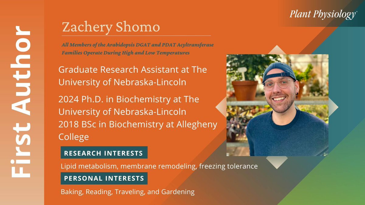 “Plants are the ultimate biochemists; they synthesize complex metabolites and remodel membranes to adapt to environments across the globe,” says First Author Shomo #WeAreASPB buff.ly/3yrsooQ