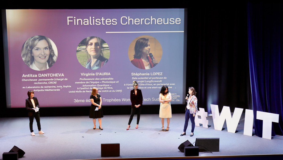 JeanLeonetti's tweet image. 📍Ouverture de la 3e édition des Trophées Women in Tech Sud

Merci à @WhatHackers de donner un exemple positif pour inciter plus de femmes à s’engager dans des carrières de la #Tech et ouvrir ainsi le champs des possibles des prochaines générations de chercheuses,…
