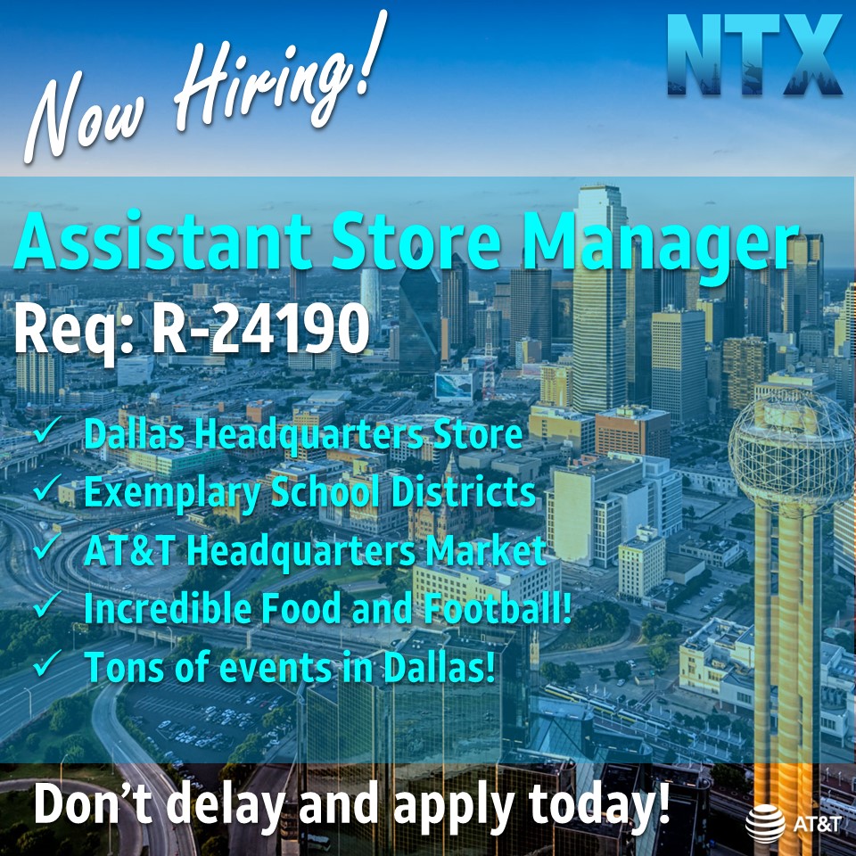 📣Are you ready to take that next step in your career? ✨We are looking for the brightest leaders to join the NTX leadership team as an Assistant Store Manager at our Frisco location! R-24190 Don't delay and apply today! @EricJGraham_ @colehamer @AlyssaHickeyNTX