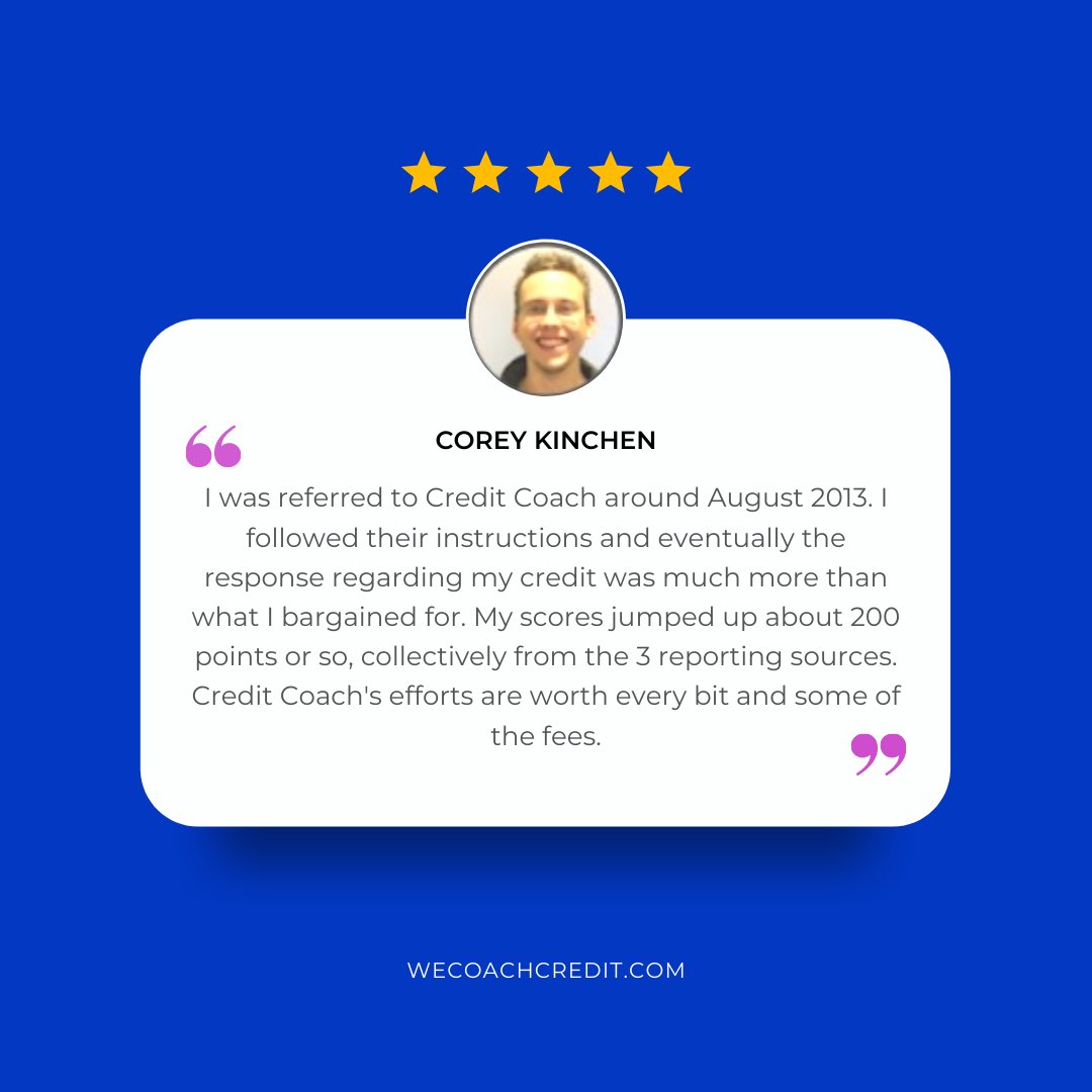 5 STARS! Thank you!!! 
#thankyou #goodreviews #credit #creditcoach #wecoachcredit #creditcoach #creditcoachqueen