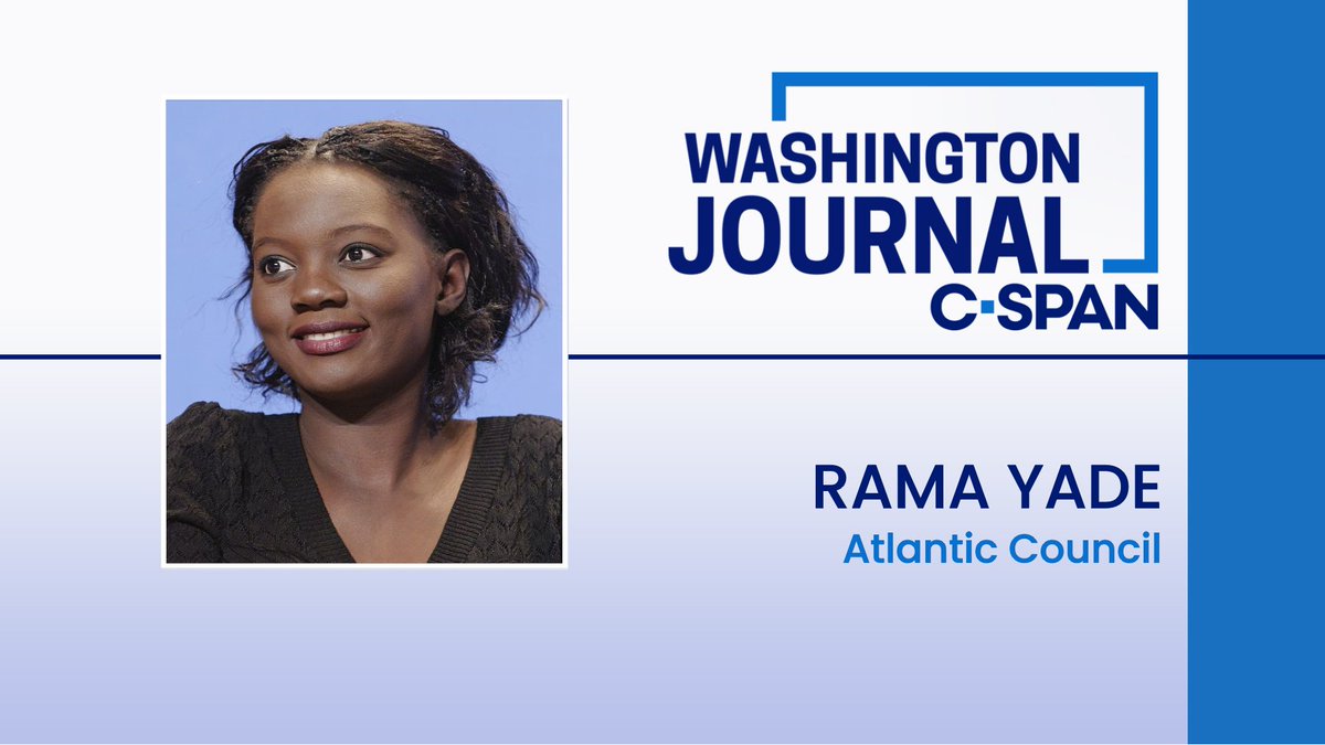 THURS| Atlantic Council’s Africa Center senior director Rama Yade (@ramayade) discusses Kenyan President William Rutto's visit to the U.S. this week and the state of U.S.-Africa relations. Watch live at 8:30am ET!