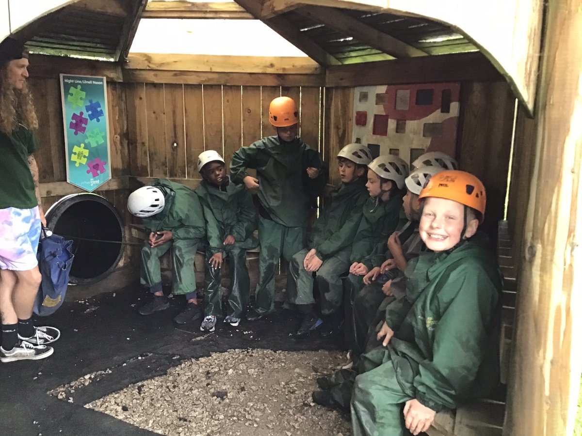 Having a wonderful time at #realrobinwood - today we’ve had Piranha Pool, Climbing, canoeing and Night Line.
