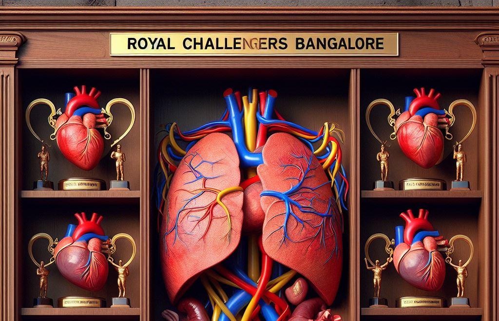 TukTuk_Academy's tweet photo. RCB trophy cabinet since 2008* https://t.co/D4I0Ts2HuN