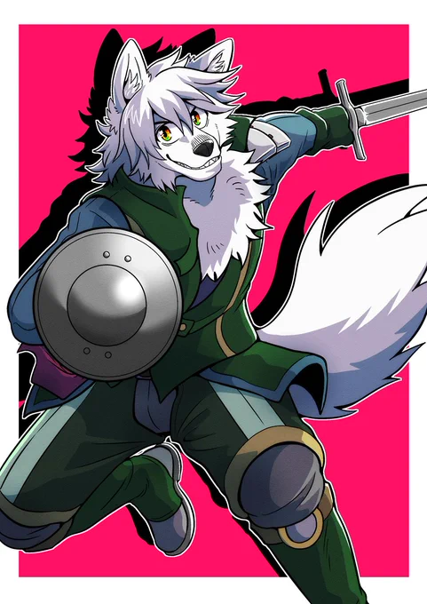 #Skeb リクエストありがとうございます!モフモフサモエド戦士くん! 