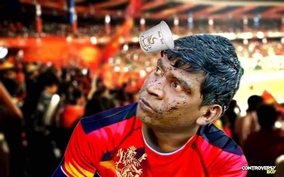 Tmz_Yuvan's tweet photo. Kannan Devan tea podi rcb pudi pudi

#iplcricket #iplticket #iplmatch #virat https://t.co/IOMKEgIc8B