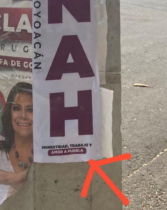 lumendoz's tweet photo. Coyoacán ‼️ Vean esta publicidad de la ex priista @hdelamadrid con la q tapizo  Santa Úrsula, en Coyoacán. hace publicidad ¡pero por Puebla! De dónde estarán financiando su campaña? Más obvio? imposible! El Sr de las Ligas anda muy extraviado https://t.co/2qeid1iuzG