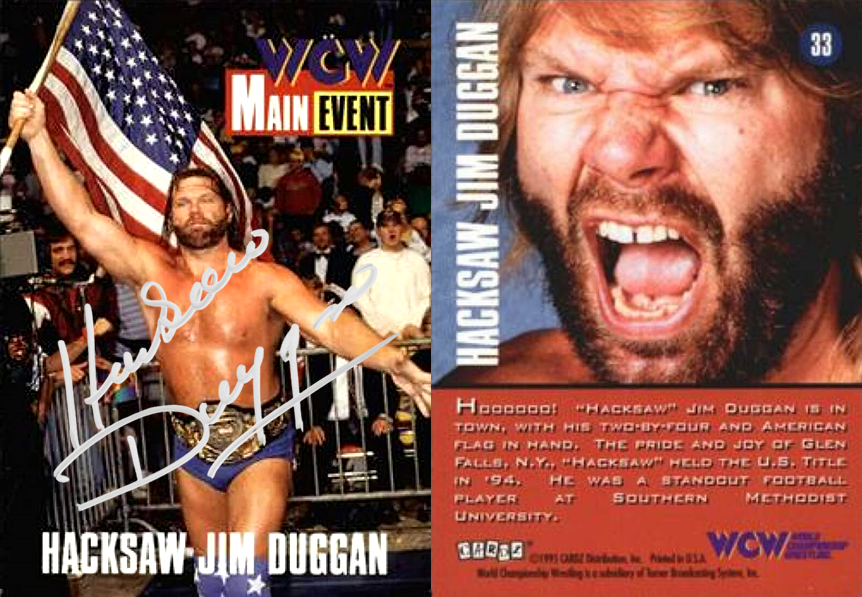 A throwback to my days in #WCW available SIGNED! Get over to HacksawJimDugganShop.com and orders yours! 👍