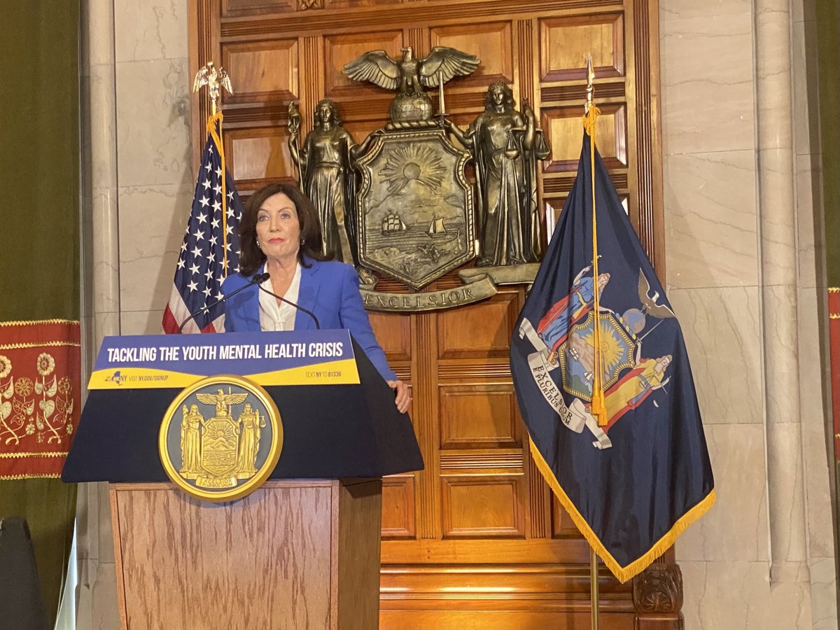 Excited to be in the room to hear @GovKathyHochul reaffirm her commitment to advancing strong online kids' safety legislation via the SAFE for Kids Act in NY. Special thanks to @nily, @Sen_Gounardes, & @TishJames for authoring this bill and leading the way. We can do this, NY!