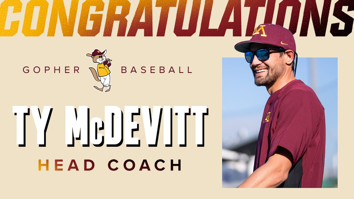 𝘼 𝙣𝙚𝙬 𝙚𝙧𝙖〽 Congratulations to Ty McDevitt as he becomes the 16th head coach in #Gophers history and fourth since 1948. 🗞 z.umn.edu/9k5p