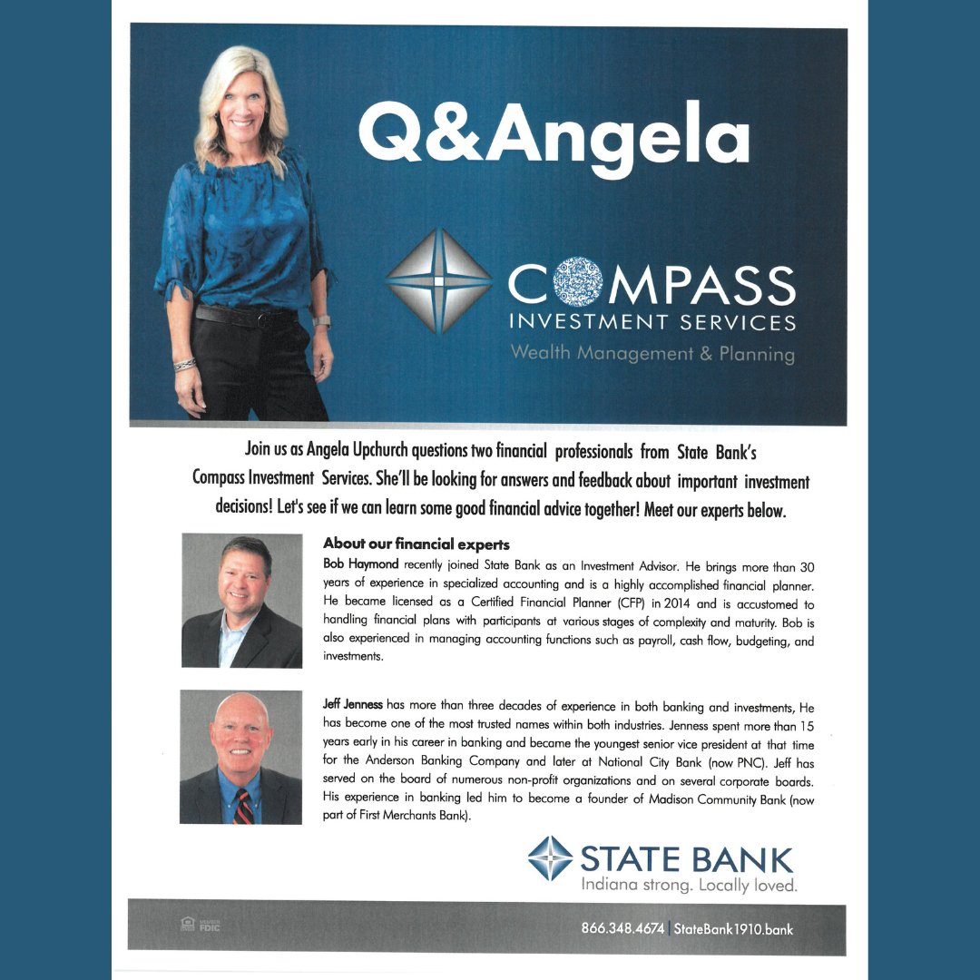 Join us on June 12th for the June Business Leadership Lunch with Angela Upchurch from State Bank. Will take place at SullivanMunce Cultural Center 225 W. Hawthorne Street Zionsville. The 2024 Business Leadership Series is generously sponsored by The National Bank of Indianapolis.