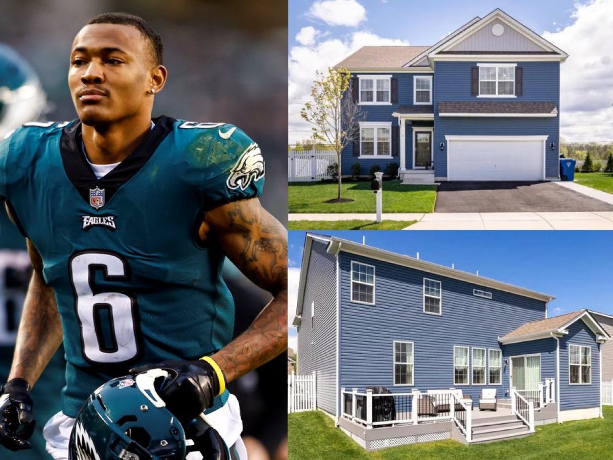 NFL star DeVonta Smith bought this house in New Jersey after signing a 3 year $75 Million contract.