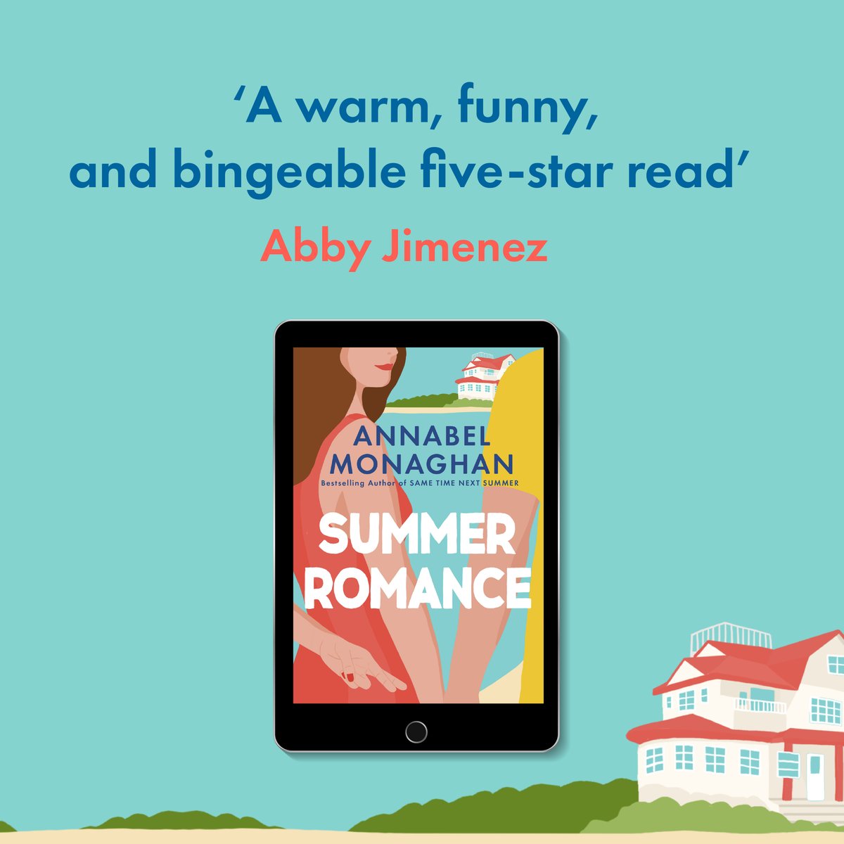 Benefits of a summer romance:
 1. It’s always fun
 2. It's always brief
 3. No one gets their heart broken.

#SummerRomance by @AnnabelMonaghan is coming in eBook this June! Pre-order your copy now 💛 amzn.to/3wLwQhs
