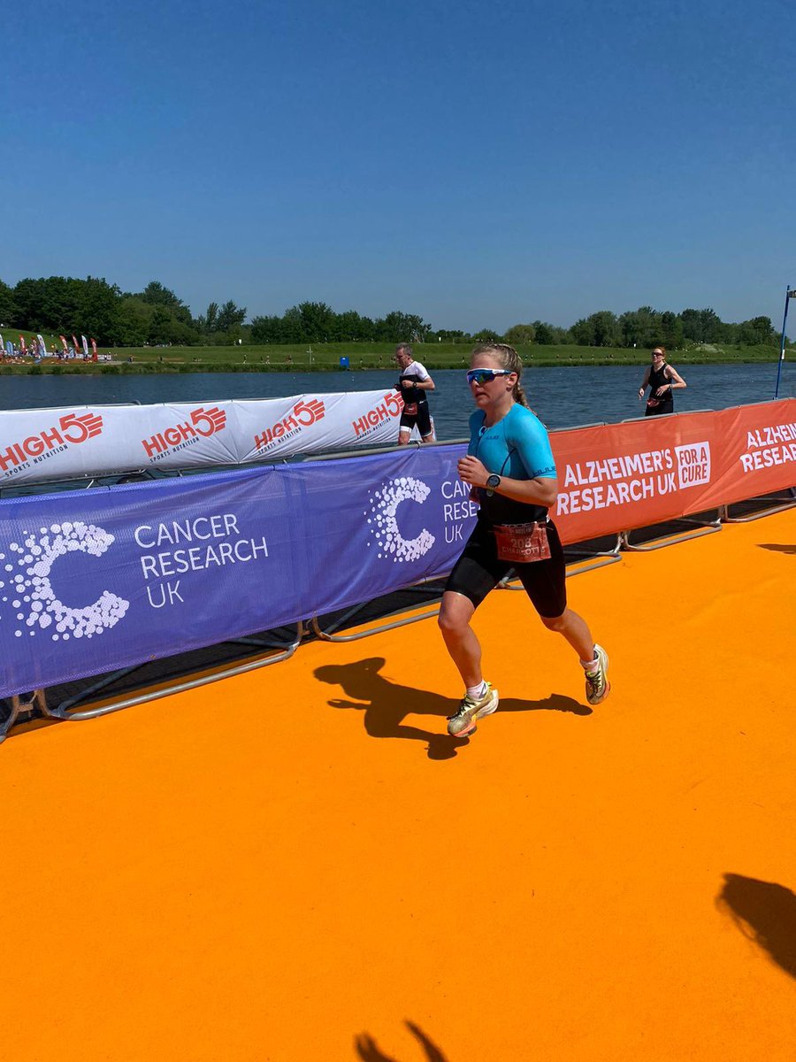 Great to put the spot light on some of our super talented sports department.  Triathlete and PE teacher Charlotte Rogers finished in the top 10 in the recent   Nottingham half Ironman event and was winner of the Burghley Sprint triathlon last week.