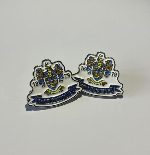 Bacup Borough FC Pin Badges ⚽️👊
You can now order your very own pin badge by emailing 
media.bacupboroughfc@gmail.com
Price: £4 (Direct) - £5 (Including postage UK)