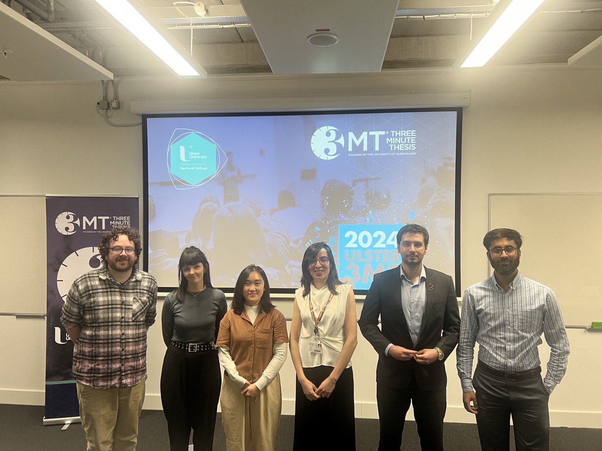 Well done to our #3MT semi-finalists in Belfast campus today! Coleraine semi-finals on Friday - sign up in PhD Manager.