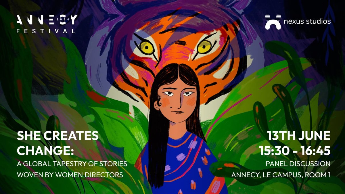 Proud to return to @annecyfestival to discuss our collaboration with @RoomtoRead. Producer Electra Fotopoulou will take the stage alongside animation directors Hannah Lau-Walker, Prashanti Aswani and Claudia Chinyere Akole. nexusstudios.com/insight/nexus-…