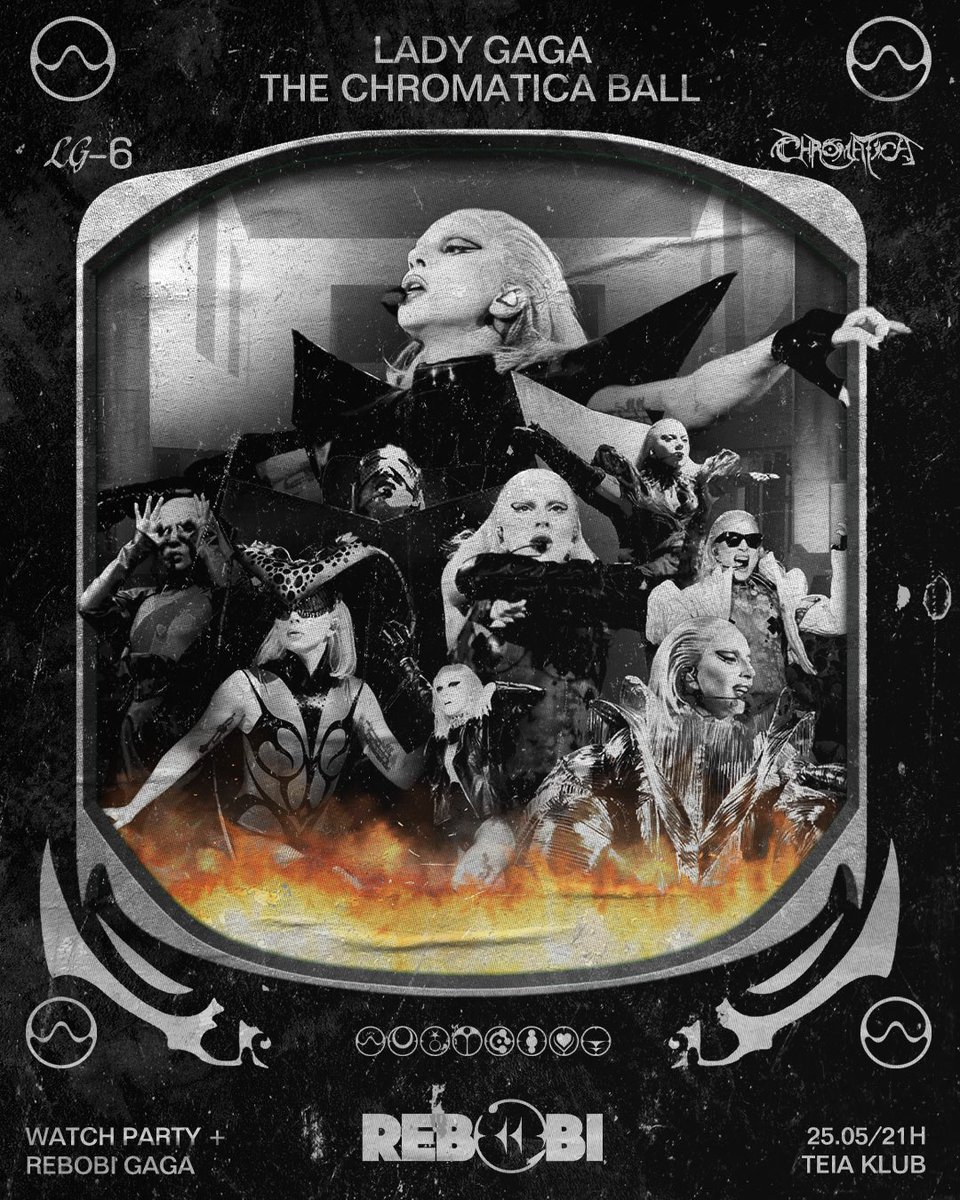 Nesse sábado 25/5 a gente se junta para assistir a Chromatica Ball Tour ⚔️ no telão faraônico da Teia Klub e depois tem Rebobi GAGA louvando a discografia da Mother Monster até de manhã. This is our dancefloor >> sympla.com.br/rebobinights-l…