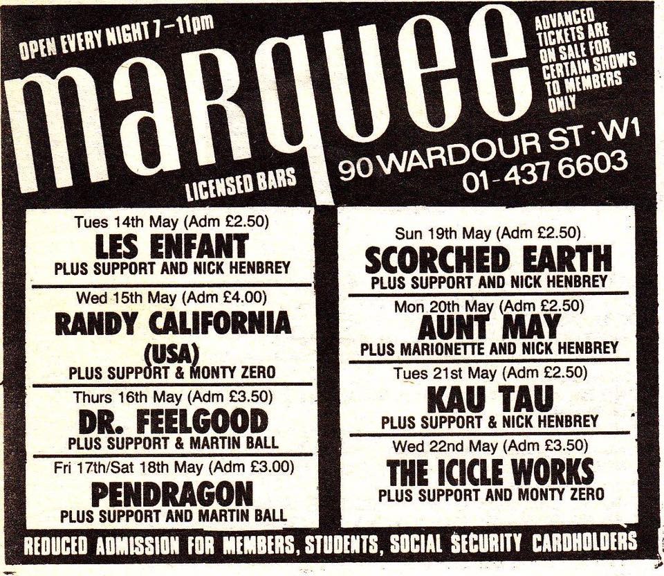 OTD: May 22nd 1985. The Icicle Works played the first of three