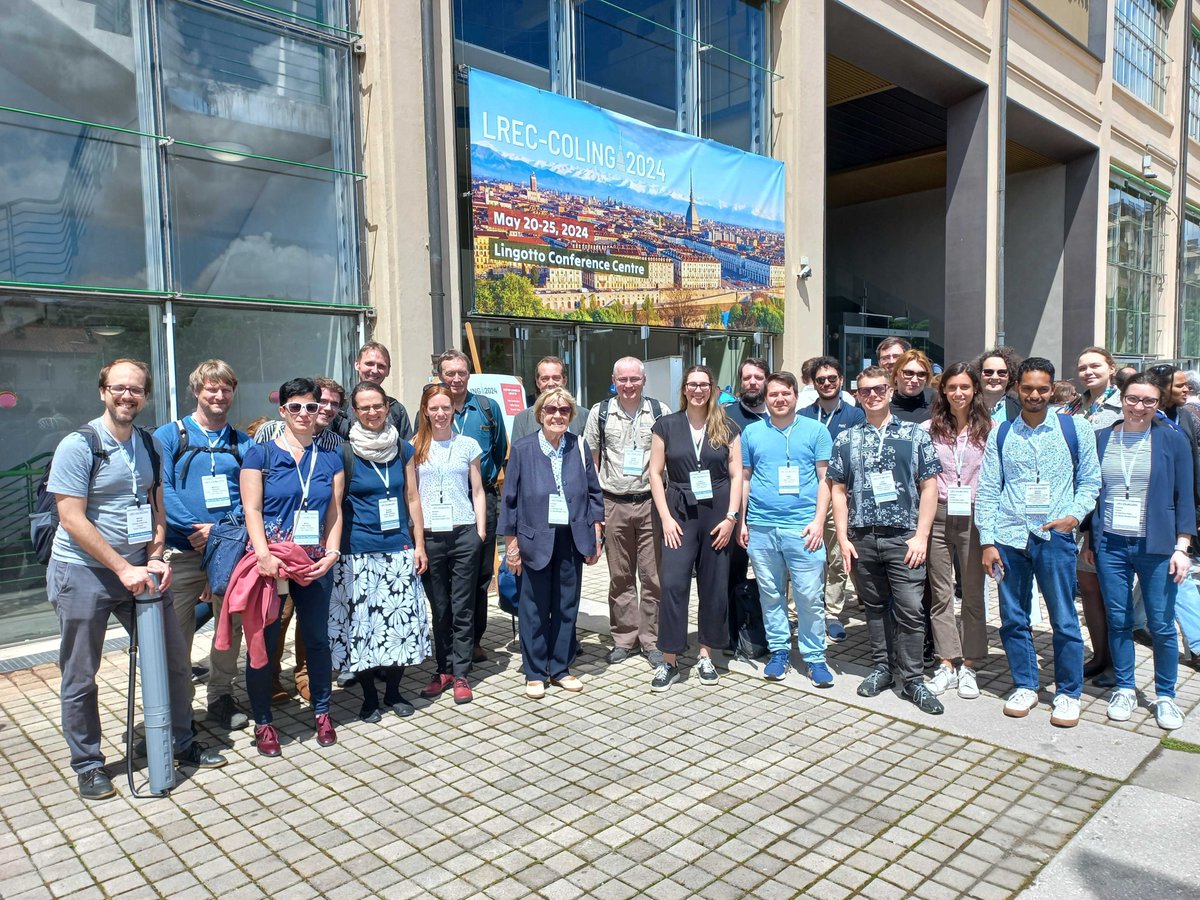 Institute of Formal and Applied Linguistics (@ufal_cuni) on Twitter photo The entire <a href="/ufal_cuni/">Institute of Formal and Applied Linguistics</a> crowd at #LRECCOLING2024 😍🤩 In total, there are 15 of our papers at the main conference. Also, we helped the Czech Republic 🇨🇿 having the third highest acceptance rate to the conference (18/29 ≈ 62%). 💪 The entire <a href="/ufal_cuni/">Institute of Formal and Applied Linguistics</a> crowd at #LRECCOLING2024 😍🤩 In total, there are 15 of our papers at the main conference. Also, we helped the Czech Republic 🇨🇿 having the third highest acceptance rate to the conference (18/29 ≈ 62%). 💪