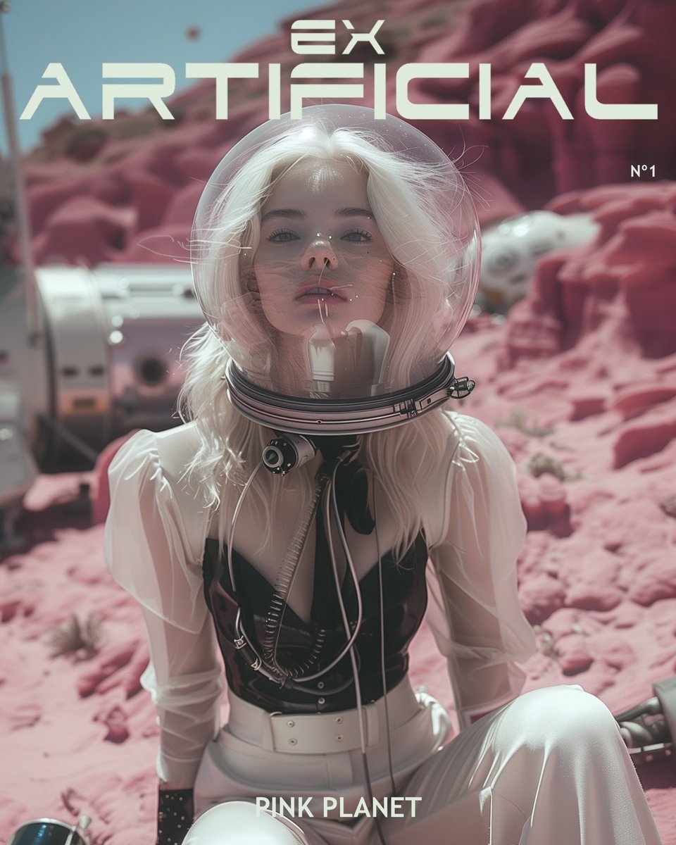 Ex_Artificial's tweet photo. Welcome to our first video and photo cover titled PINK PLANET. This edition is an imaginary journey of our Ex Artificial models through the planet GJ 504b, better known as the pink planet.
Let your imagination fly
Story by @MiguelJFlores
#videocover #photocover #pinkplanet #ai https://t.co/tMa4Iqkm3a
